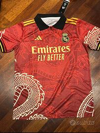 Maglia da calcio Taglia S Real Madrid Rossa Drago