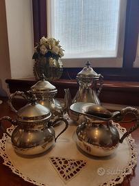 servizio te e caffe in  peltro