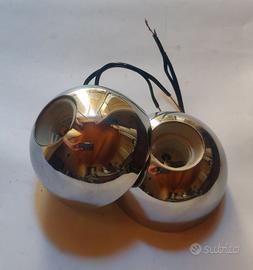 2 Portalampada nichel lucido semisferiche E27