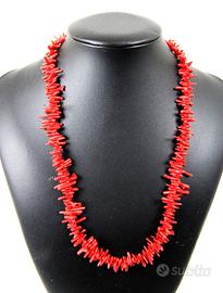 Collana in corallo rosso Sardo.