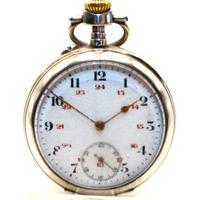 Stupendo orologio argento fine 1800 Art Nouveau