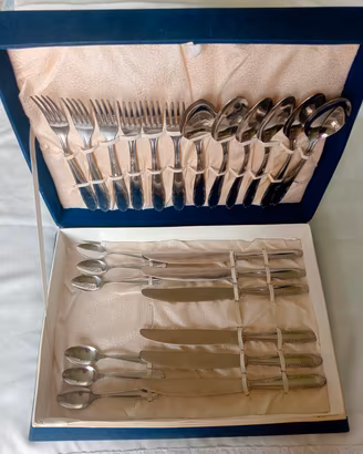 Posate Vintage Inox PG-Pintinox 24 pezzi-MAI USATO