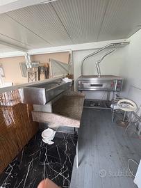 Forno pizza professionale TRIFASE + Banco granito