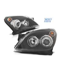 FARI OPEL ASTRA H 04-09 OCCHI ANGEL FONDO NERO