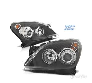 FARI OPEL ASTRA H 04-09 OCCHI ANGEL FONDO NERO