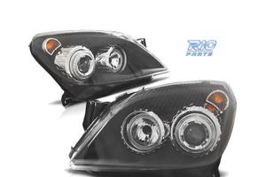 FARI OPEL ASTRA H 04-09 OCCHI ANGEL FONDO NERO