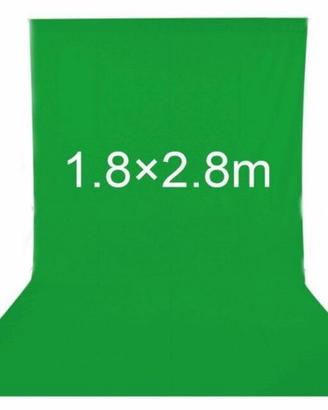 Sfondo verde Chroma Key 1,8x2,8m per Foto e Video