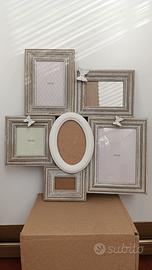Portafoto multiplo in stile shabby 