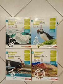 libri scuola media "osservare e capire"4 volumi