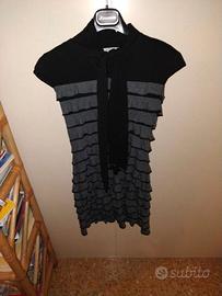 vestito\tubino con balze