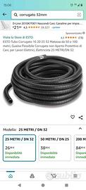 50 metri corrugato forassite 32 mm nuovo