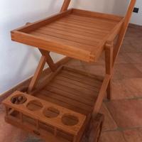 Carrello portavivande legno