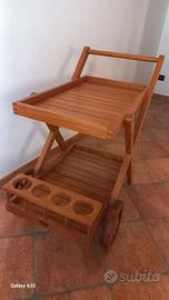 Carrello portavivande legno
