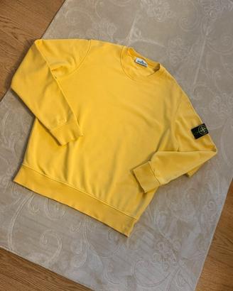 Stone Island – Felpa girocollo gialla XL