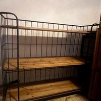 carrello legno e metallo