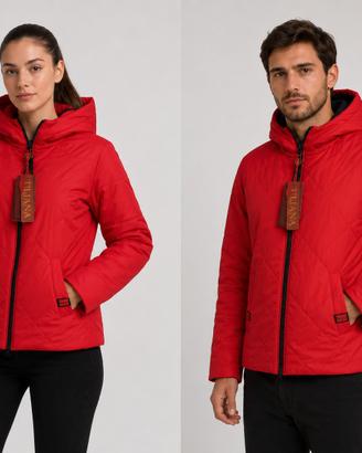 Giacca Piumino Unisex con Cappuccio 