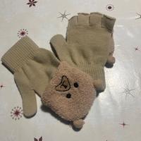 Guanti senza dita in maglia