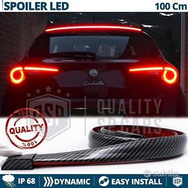 SPOILER LED Posteriore in CARBONIO Striscia 100Cm