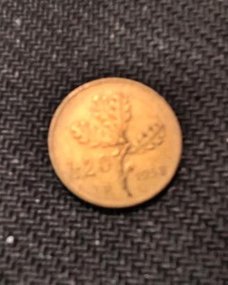 Moneta 20 lire del 1958