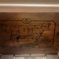 Tagliere Vintage in Legno Massiccio - "Boucherie d