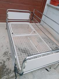 letto ortopedico schienale reclinabile e paratie