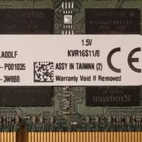 RAM per Mac o PC 8 GB DDR3-1600 MHz