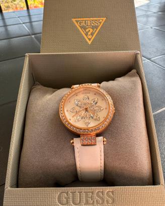Orologio Donna GUESS Floreale Oro Rosa e Cristalli