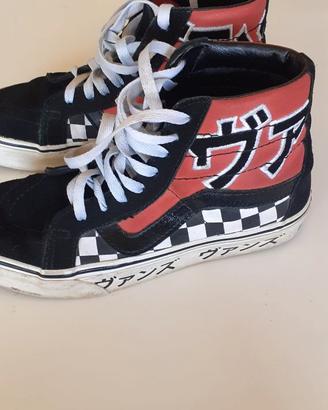 Vans Sk8-Hi tipo Giapponese Nero Rosso