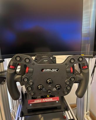 Simagic alpha+corona fx+pedaliera p1000 idraulica