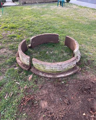 Rondo cemento per fiori