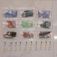 Lotto 200 Esche Artificiali Pesca Spinning 