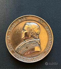 Medaglia Pontificia Commemorativa Papa Pio IX,