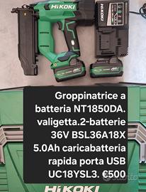 Groppinatrice a batteria NT1850DA hikoki hitachi 