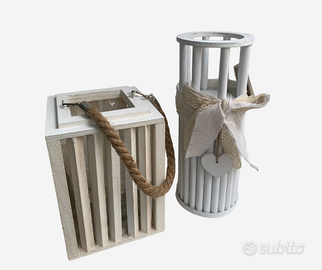 Set Lanterna + Portacandela con Cuore – Stile Roma