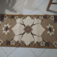 Coppia di tappeti marrone e beige 