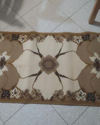 Coppia di tappeti marrone e beige 