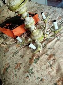 lampadario in ceramica