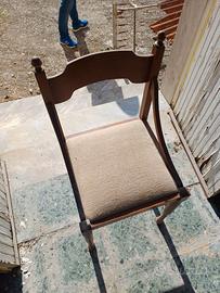 5 sedie in legno