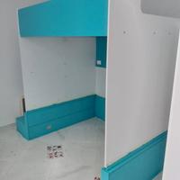 Struttura per doppio letto matrimoniale a ponte