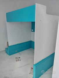 Struttura per doppio letto matrimoniale a ponte