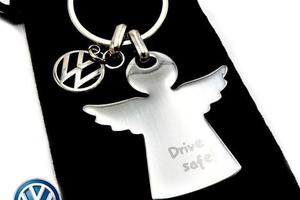 Portachiavi Originale Logo VW e Angelo Custode