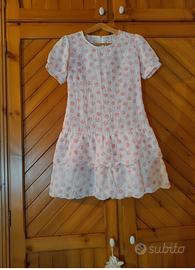Vestito vintage anni 60 in Sangallo per ragazza 