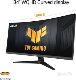 ASUS TUF Gaming VG34VQ3B Monitor Gaming Curvo 34"