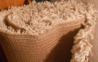 Tappeto peloso moderno Sitap 135x190 colore beige