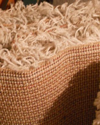 Tappeto peloso moderno Sitap 135x190 colore beige