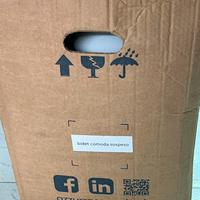 Bidet comoda azzurra ceramica