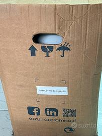 Bidet comoda azzurra ceramica