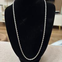 Collana e bracciale uomo donna acciaio