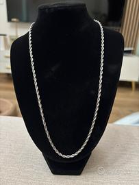 Collana e bracciale uomo donna acciaio