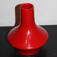 Vaso Ceramica smaltata Rossa – Made in Italy 1960